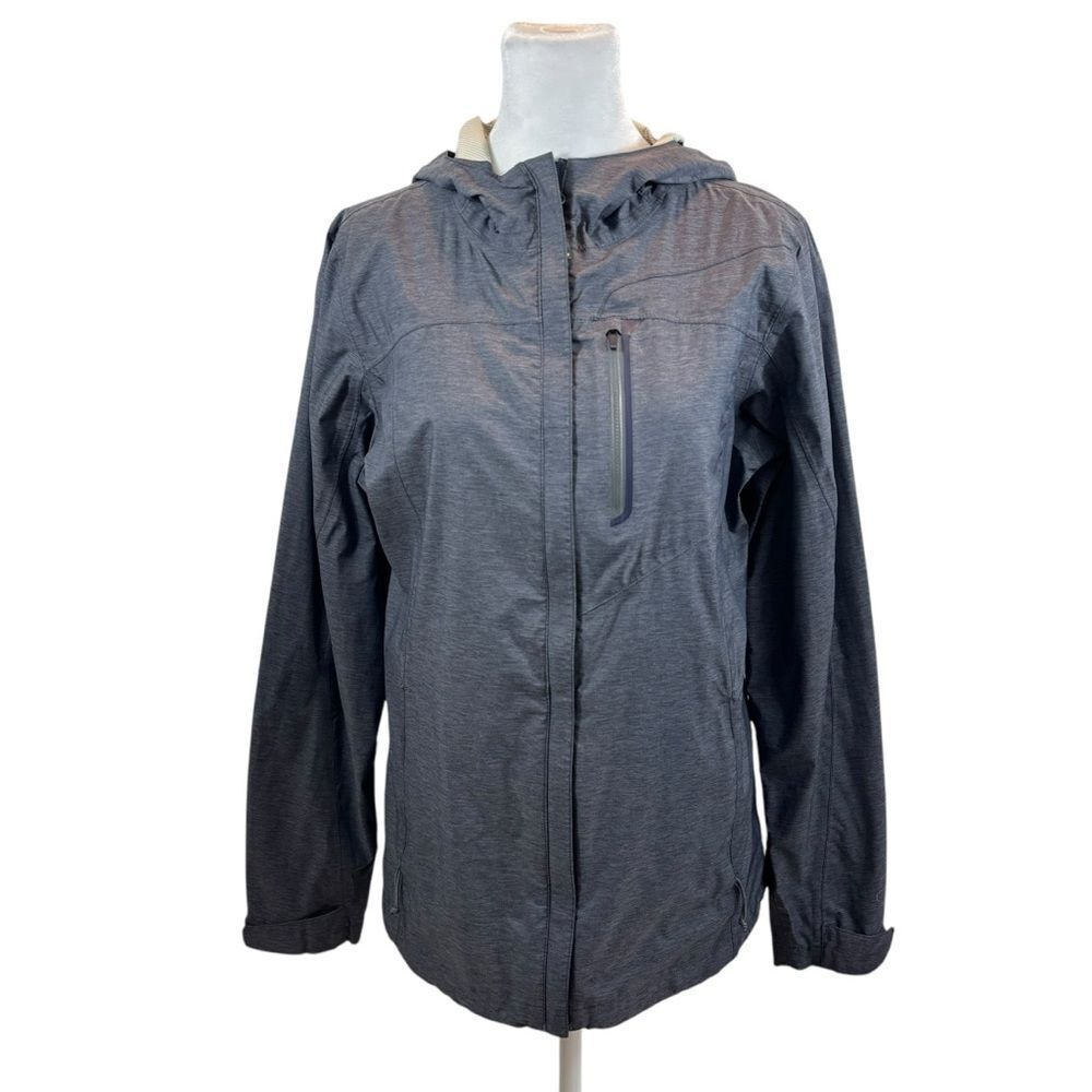 Ladies Paradox Brand Grey Full Zip Hooded Lightweight Jacket Size Small